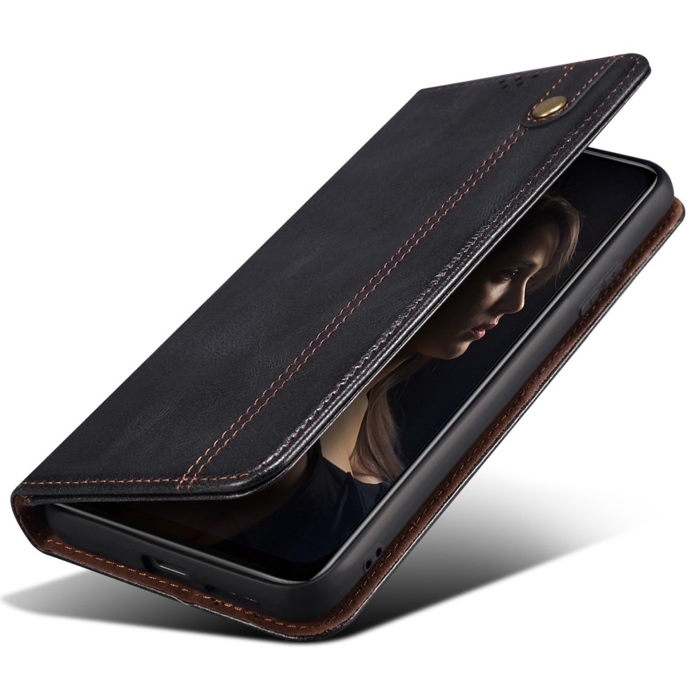 Waxy knižkové púzdro na Xiaomi 15 Ultra - čierne