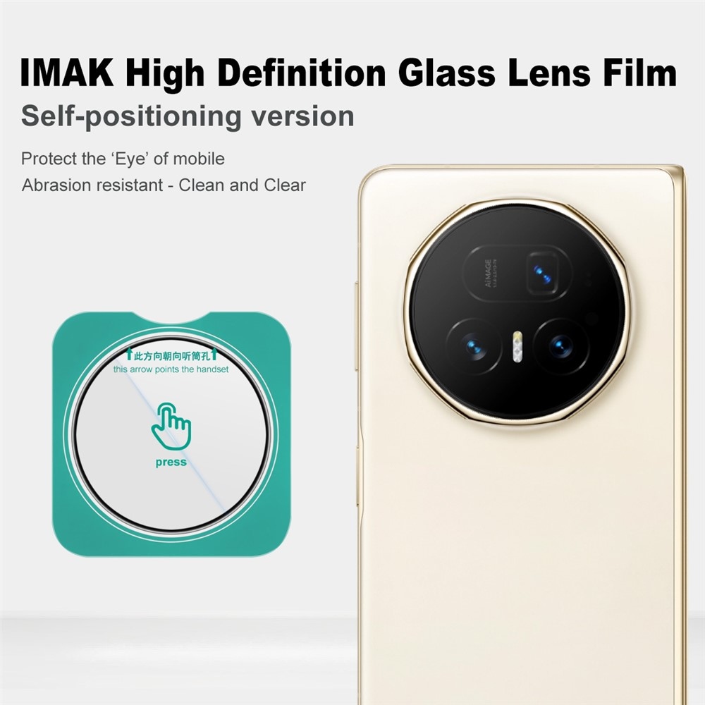 IMK sklo šošovky fotoaparátu na mobil Honor Magic V5 s aplikačným rámčekom
