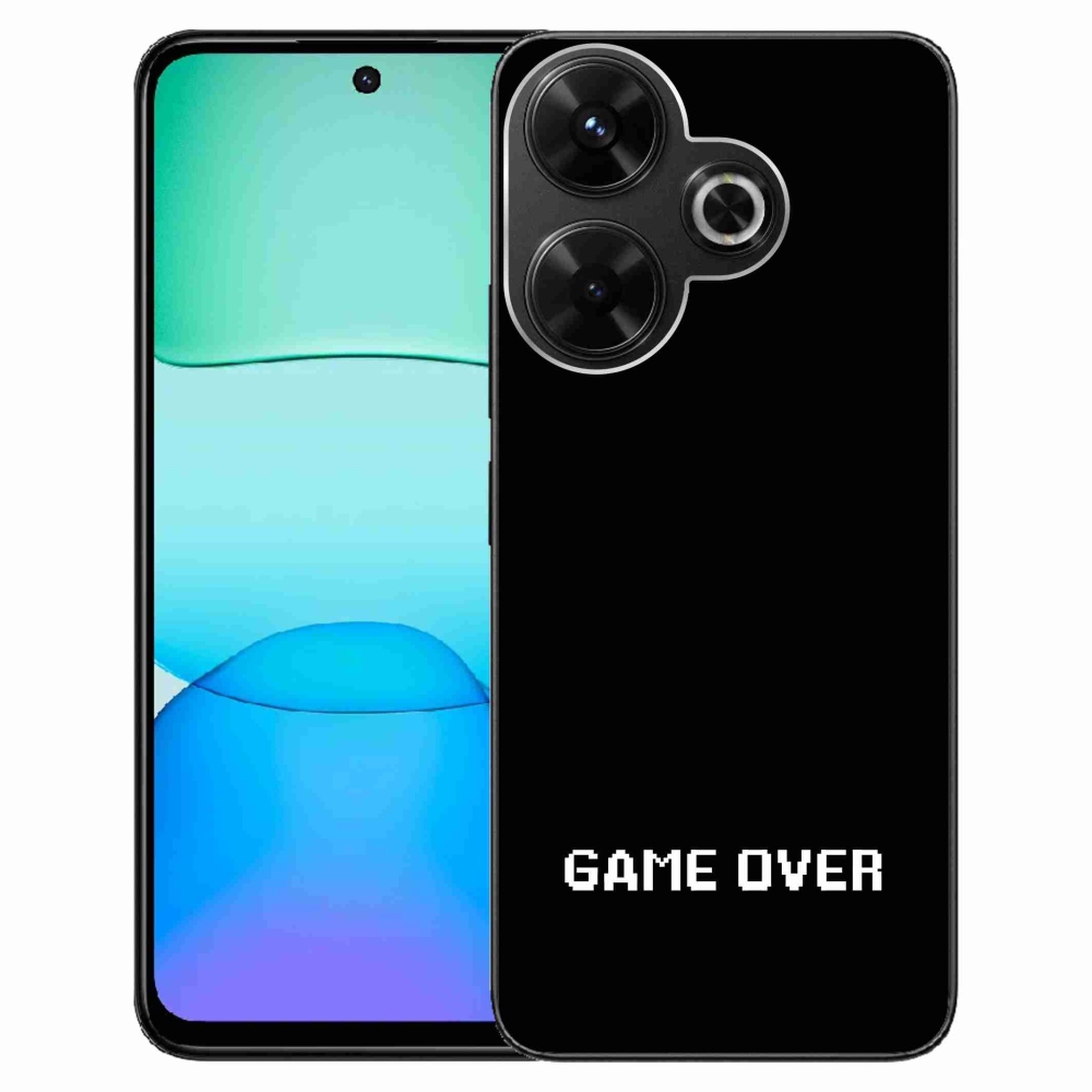 Gélový kryt mmCase na Xiaomi Redmi 13 4G/Poco M6 4G - game over čierne pozadie