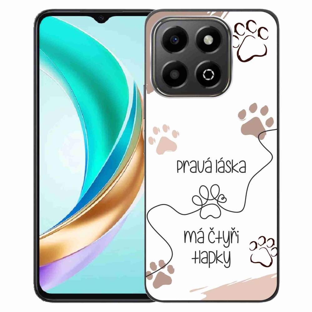 Gélový kryt mmCase na Honor X6b - psí motív 1 biele pozadie