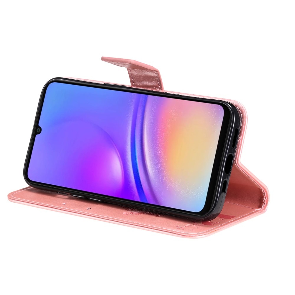 Trees knižkové púzdro na Samsung Galaxy A06 4G - ružovozlaté