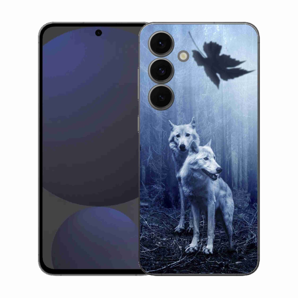 Gélový kryt mmCase na Samsung Galaxy S25 FE - vlci v lese
