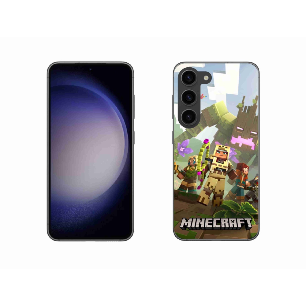 Gélový kryt mmCase na Samsung Galaxy S23 5G - minecraft 1