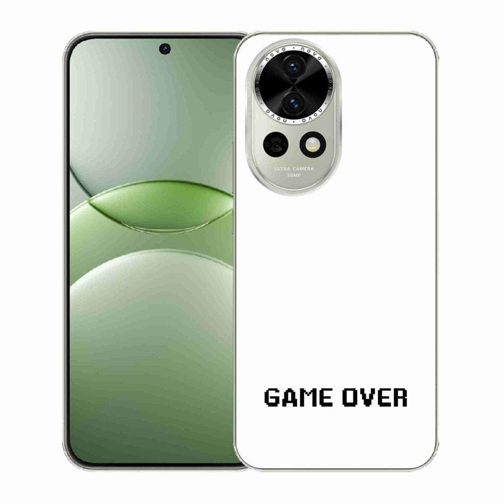Gélový kryt mmCase na Huawei Nova 13 5G - game over biele pozadie