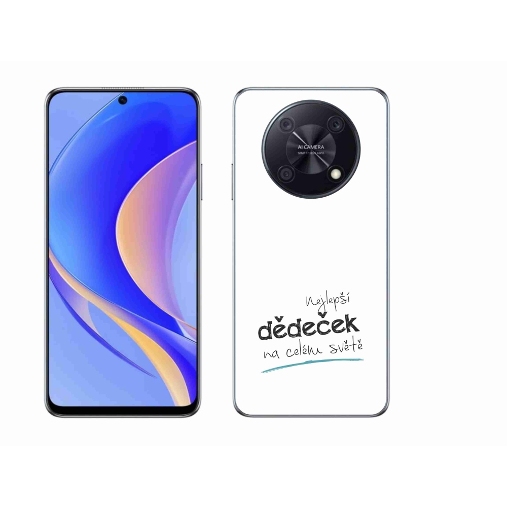 Gélový kryt mmCase na Huawei Nova Y90 - najlepší dedko 3 biele pozadie