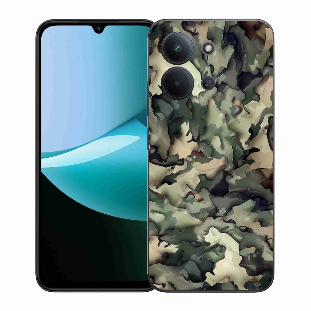 Gélový kryt mmCase na Xiaomi Redmi 15C 4G (171mm)/Poco C85 4G (171mm) - maskáčový vzor 9