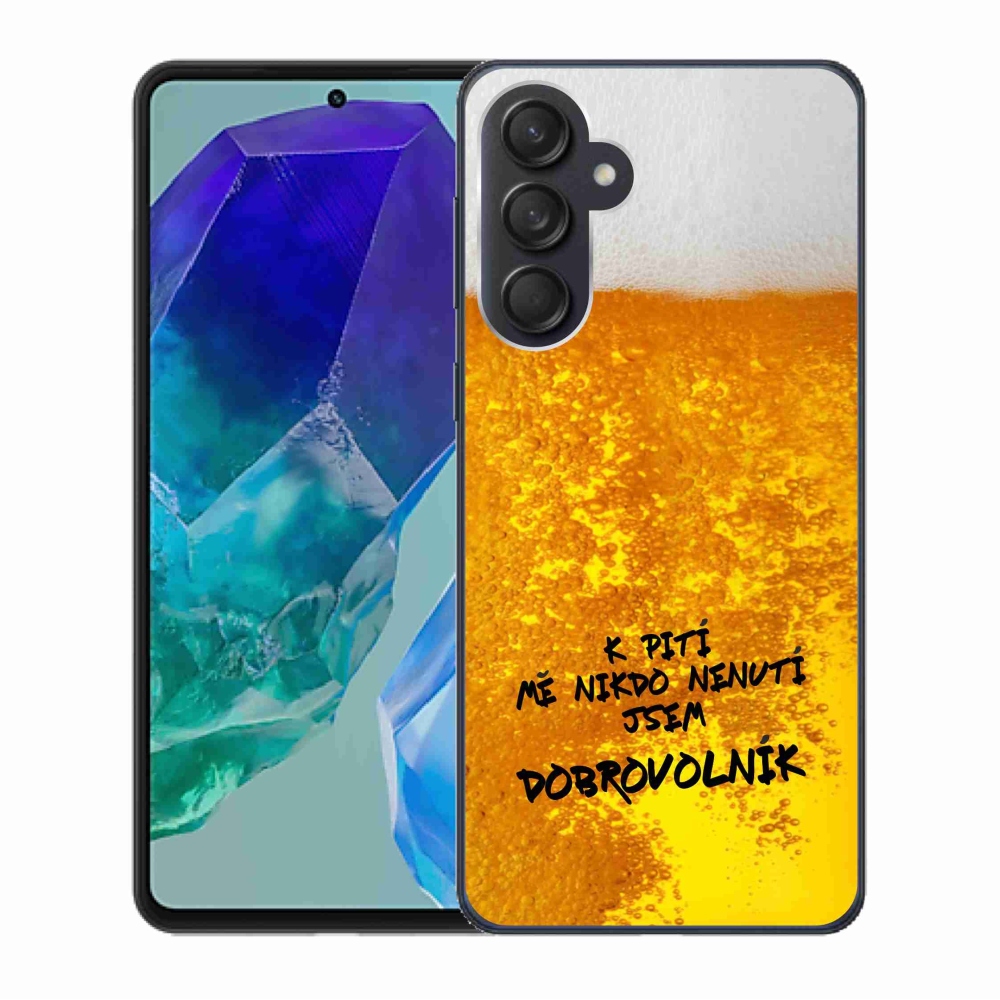 Gélový kryt mmCase na Samsung Galaxy M55 5G - pivný motív 4