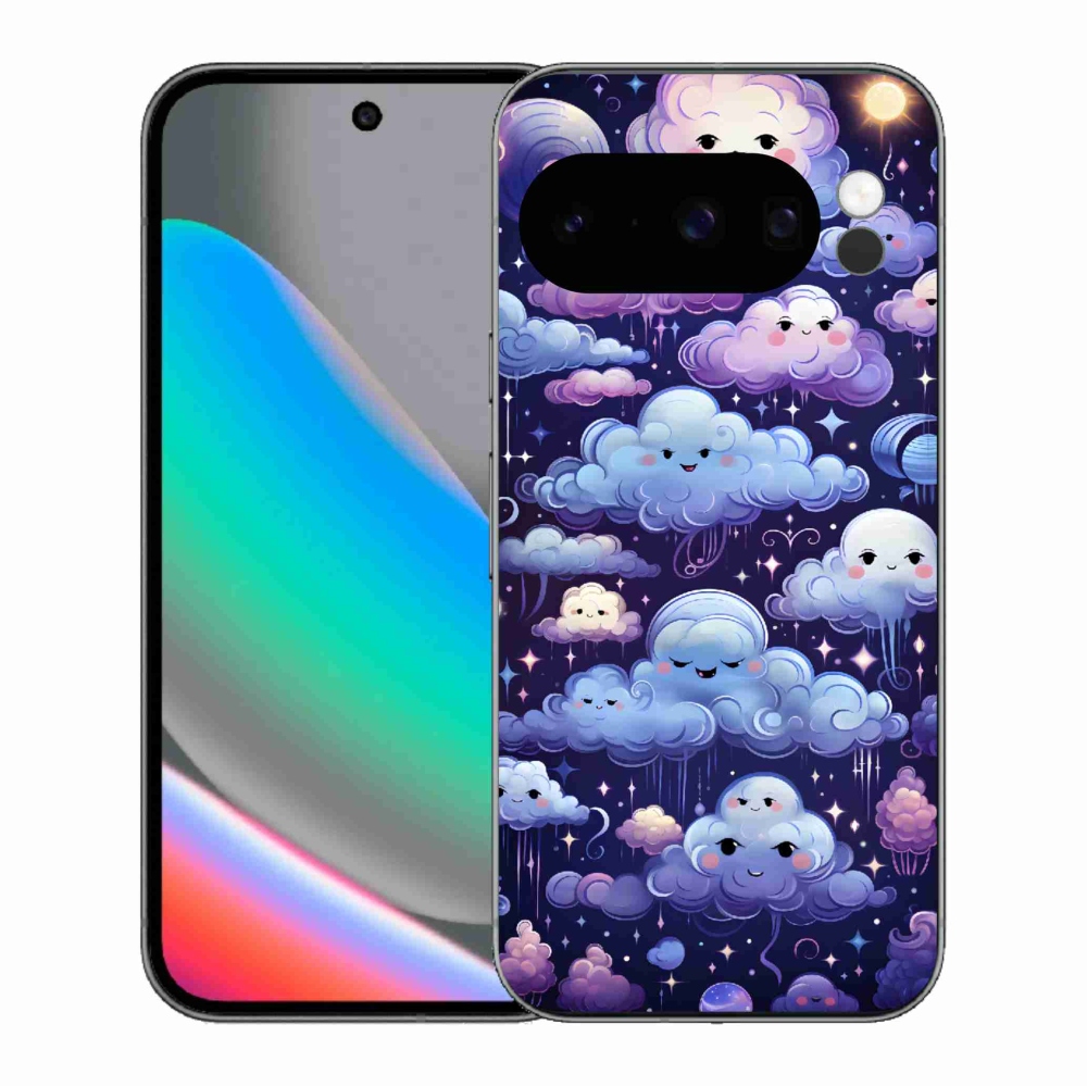 Gélový kryt mmCase na Google Pixel 10 Pro - mráčiky