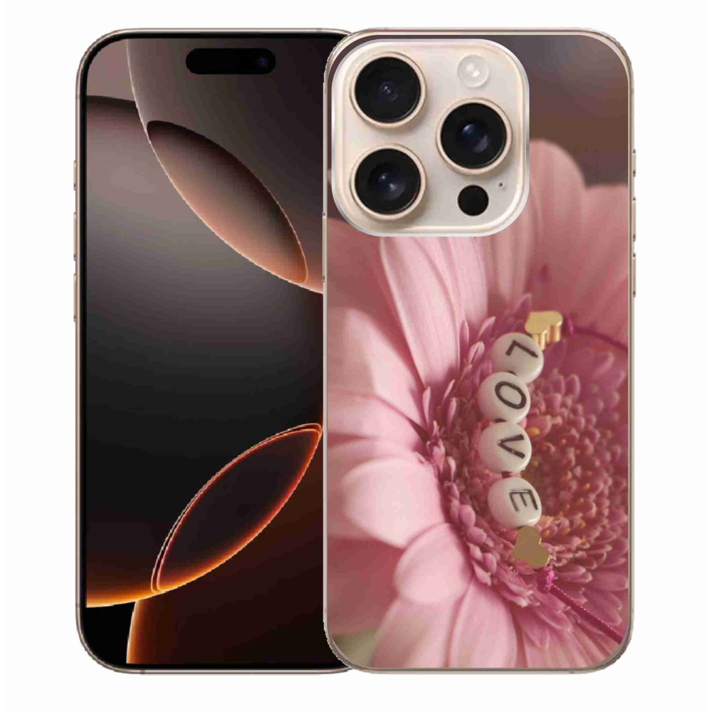 Gélový kryt mmCase na iPhone 16 Pro Max - prívesok love