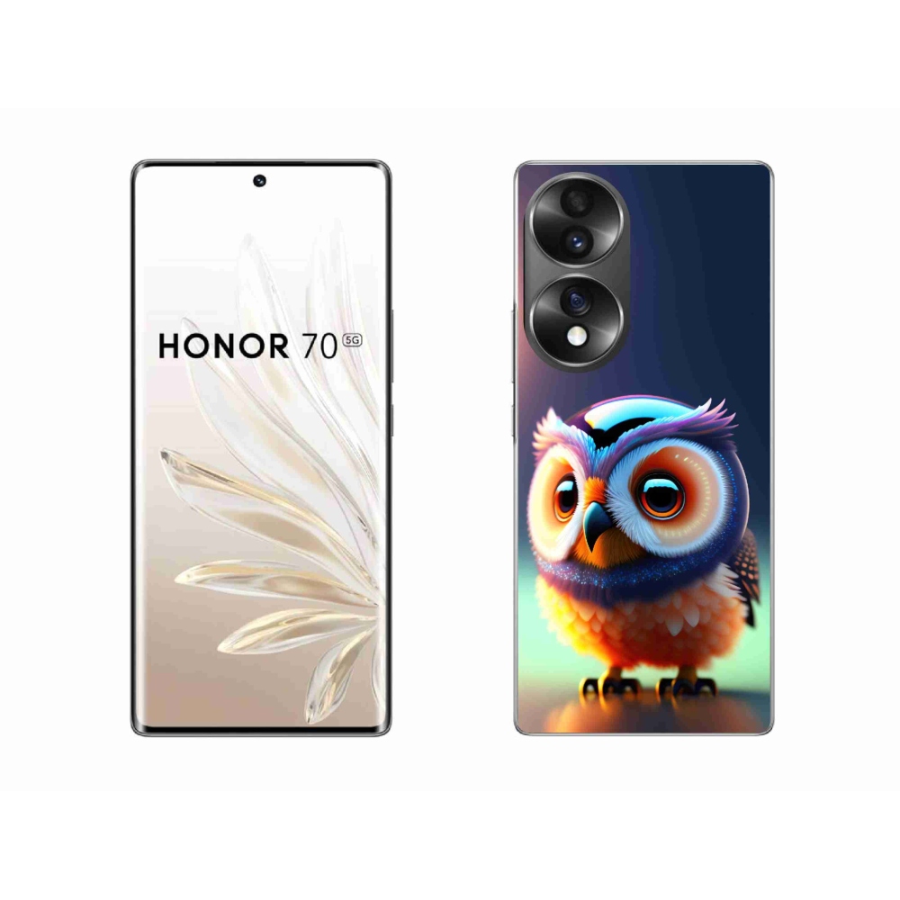 Gélový kryt mmCase na Honor 70 - sovička