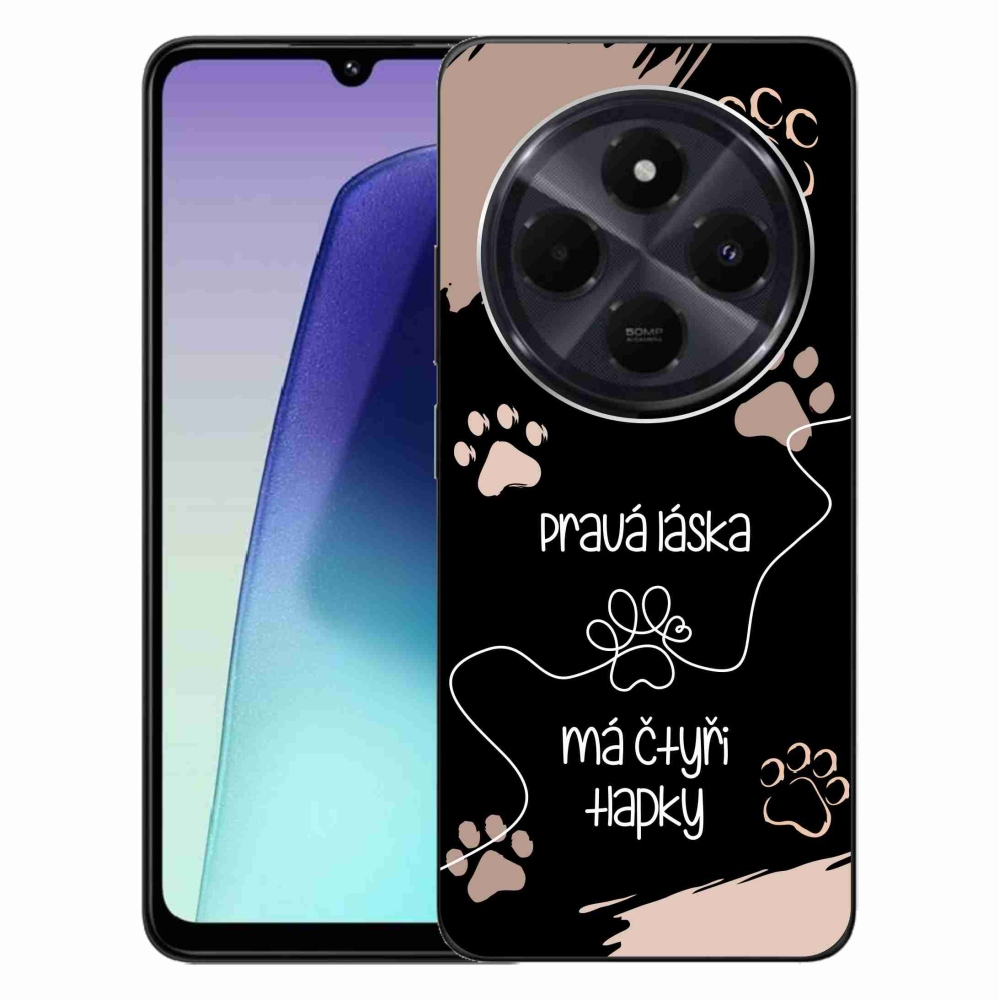 Gélový kryt mmCase na Xiaomi Redmi 14C/Poco C75 - psí motív 1 čierne pozadie