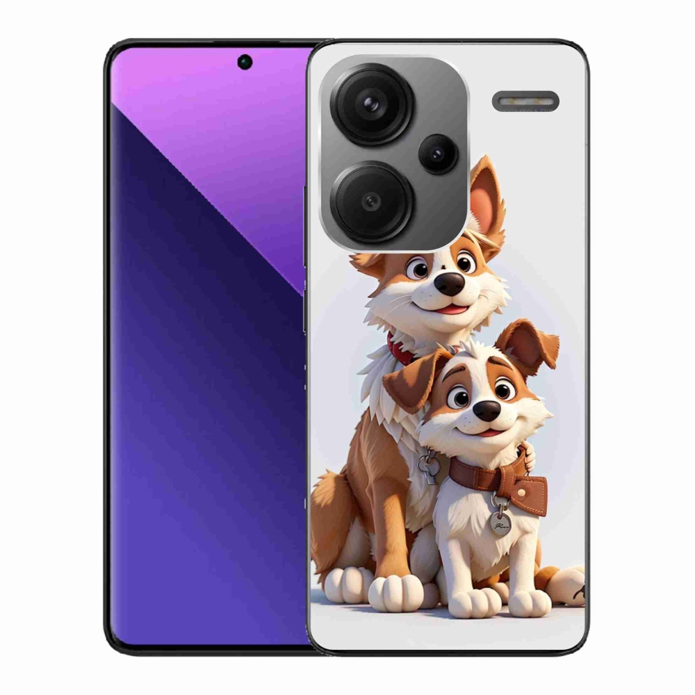 Gélový kryt mmCase na Xiaomi Redmi Note 13 Pro+ 5G - kreslenie psy