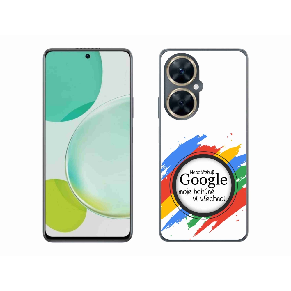 Gélový kryt mmCase na Huawei Nova 11i - svokra vie všetko biele pozadie