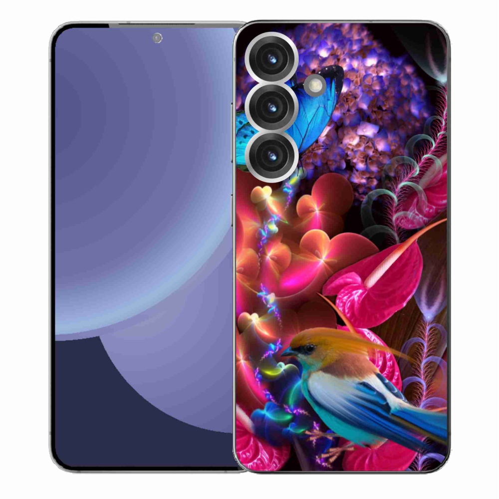 Gélový kryt mmCase na Samsung Galaxy S25+ - farebné kvety