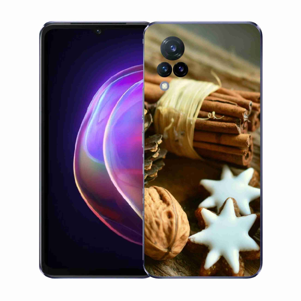 Gélový kryt mmCase na Vivo V21 4G/5G - škorica a perníčky