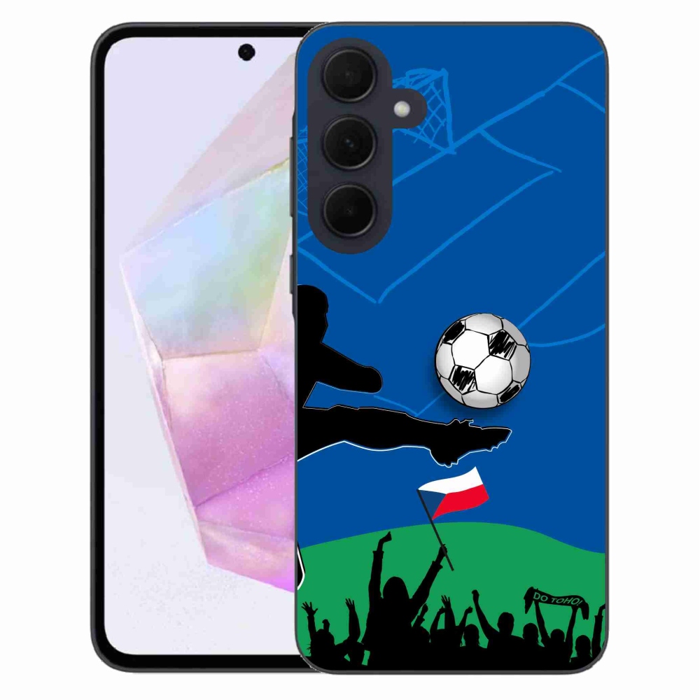 Gélový kryt mmCase na Samsung Galaxy A35 5G - fanúšikovia futbalu