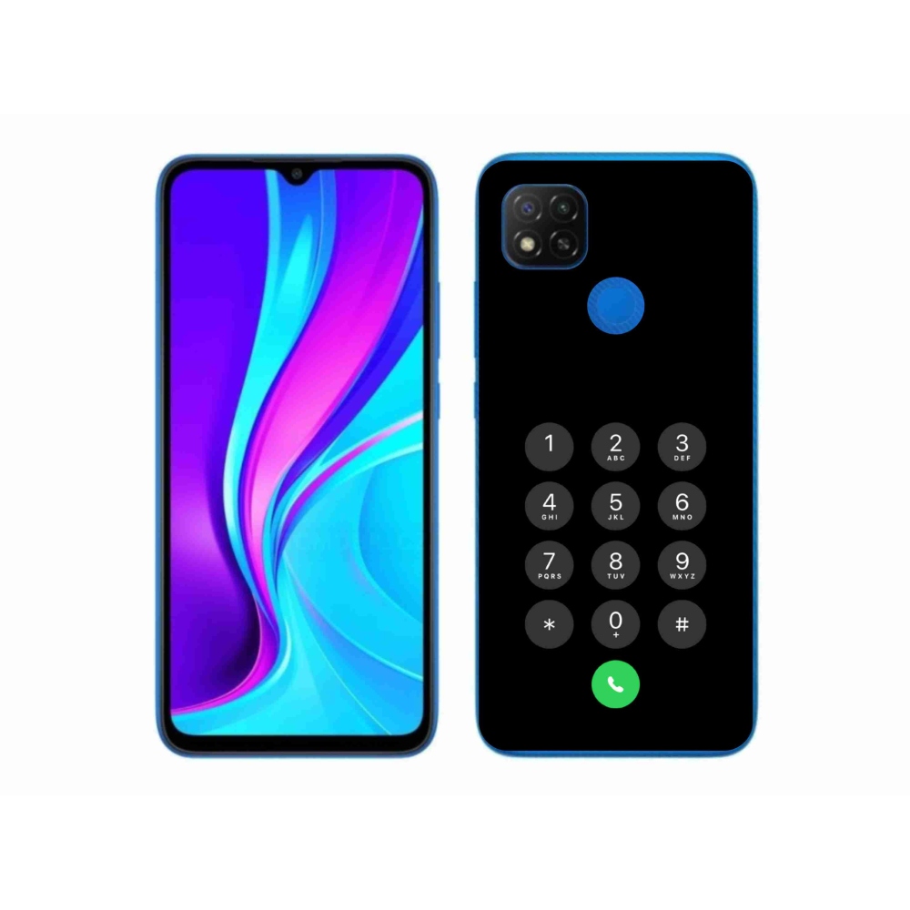 Gelový kryt mmCase na Xiaomi Redmi 9C - černý číselník