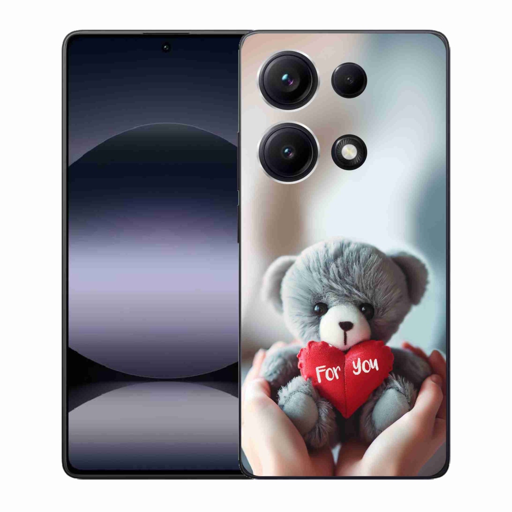 Gélový kryt mmCase na Xiaomi Redmi Note 14S - medvedík pre zamilovaných