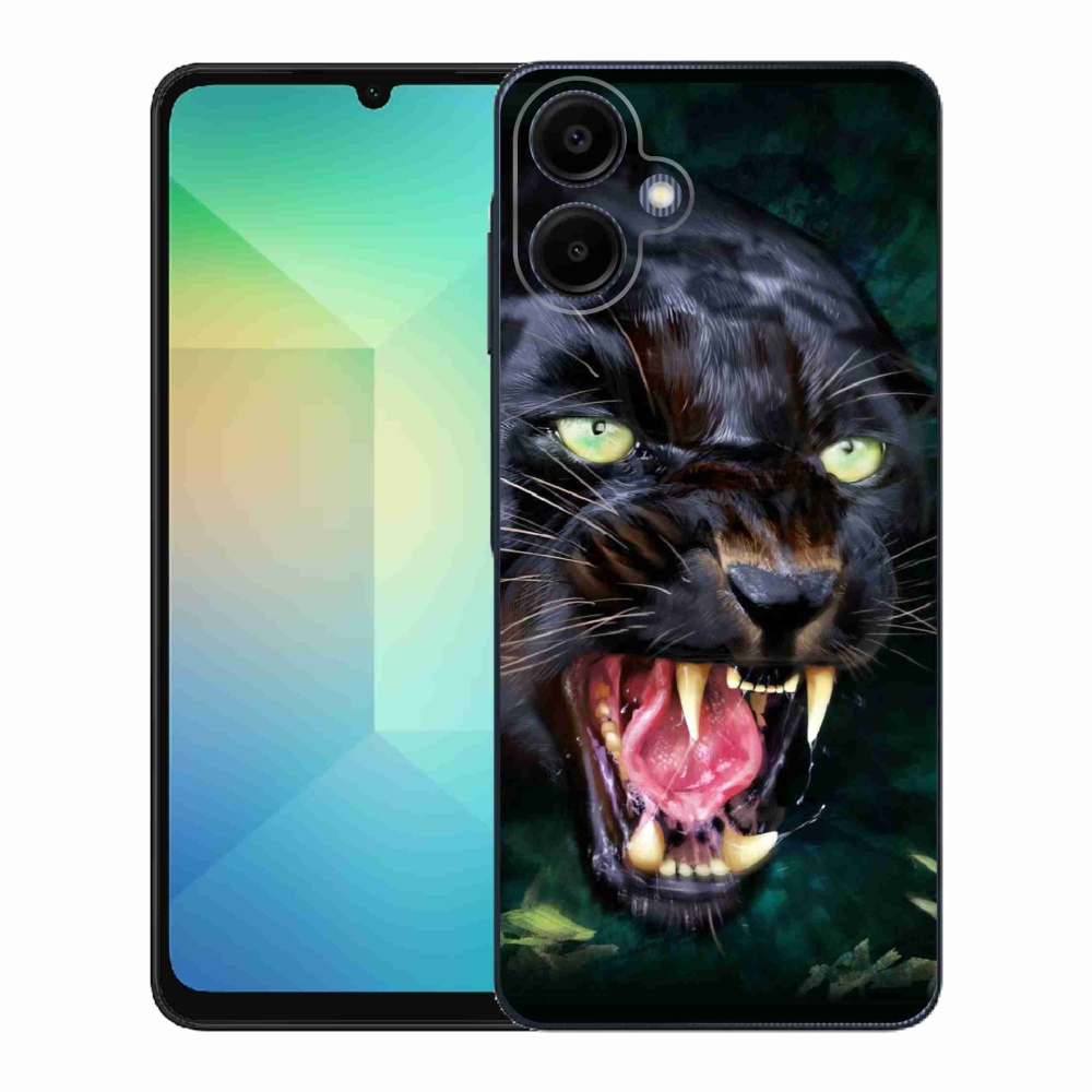 Gélový kryt mmCase na Samsung Galaxy A06 4G - rozzúrený čierny panter
