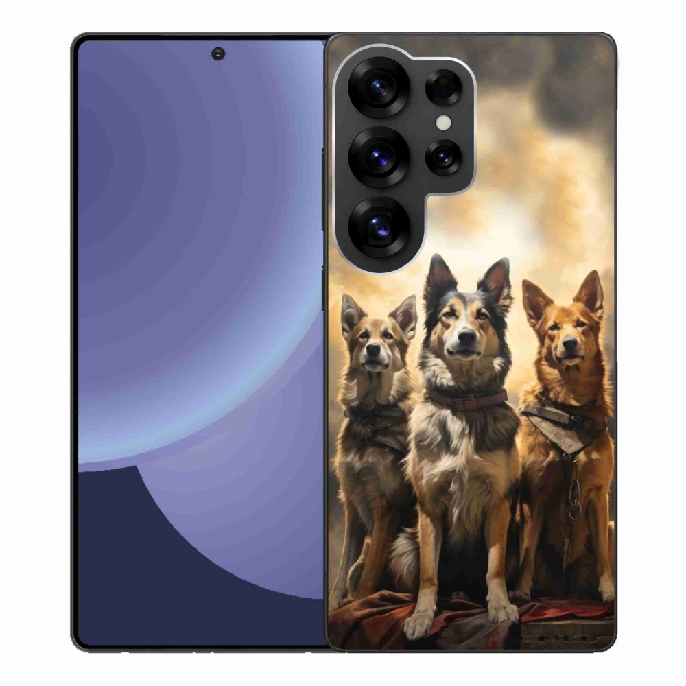 Gélový kryt mmCase na Samsung Galaxy S25 Ultra - tri psy