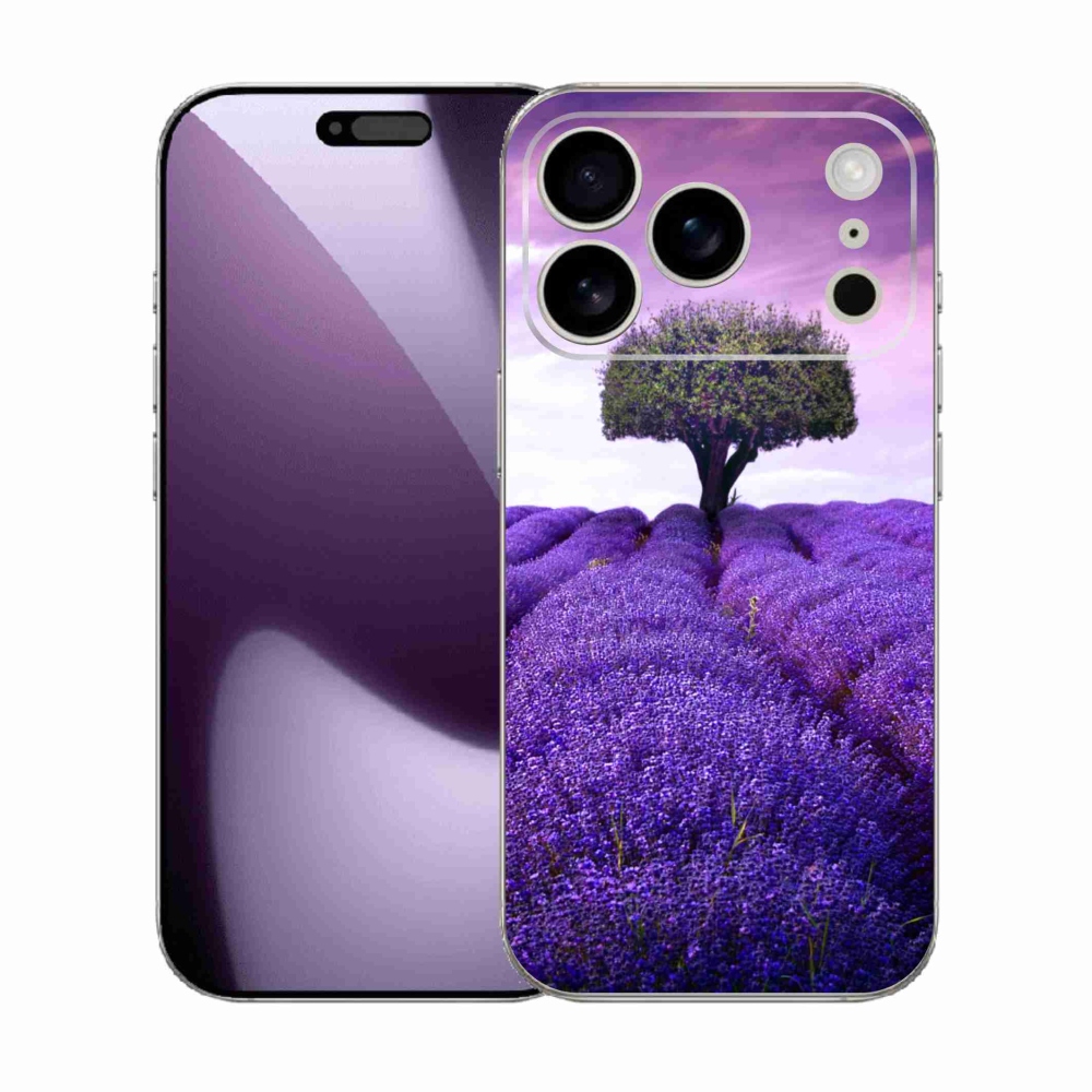Gélový kryt mmCase na iPhone 17 Pro - levanduľová lúka