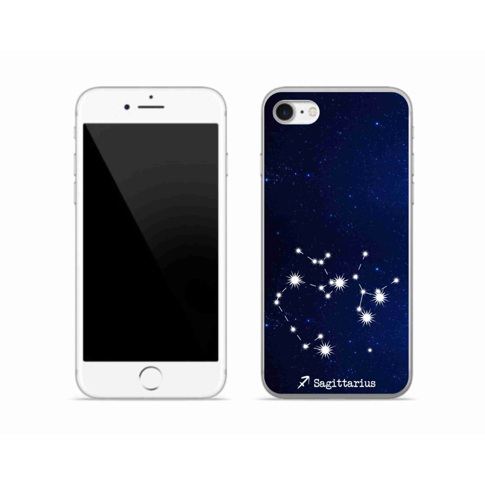 Gélový kryt mmCase na iPhone SE (2022) - súhvezdie Strelca