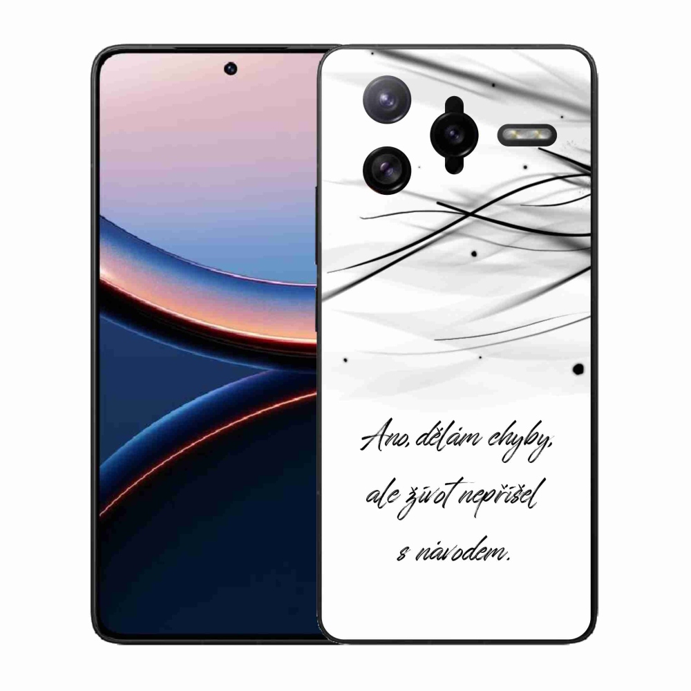 Gélový kryt mmCase na Xiaomi Poco F7 Ultra - citát biele pozadie