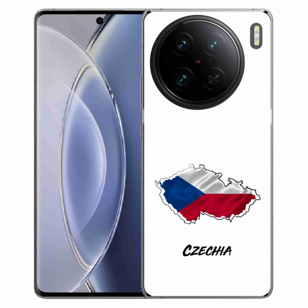 Gélový kryt mmCase na Vivo X90 Pro - Czechia biele pozadie