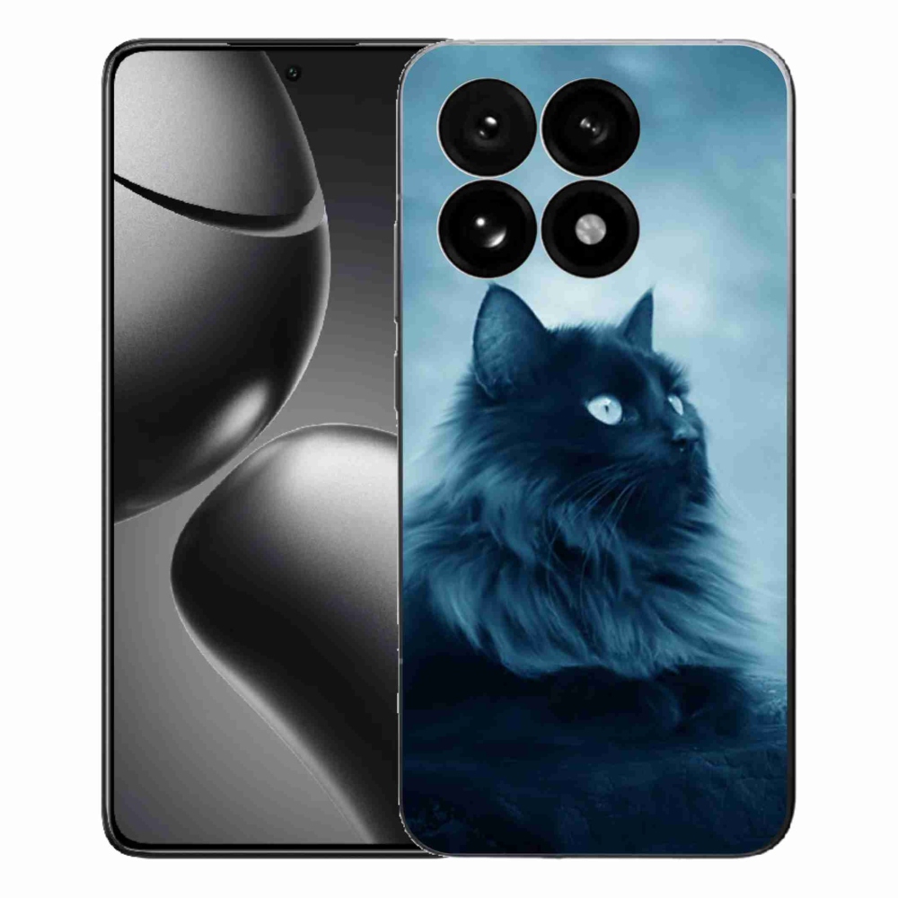 Gélový kryt mmCase na Xiaomi 15T - čierna mačka 1