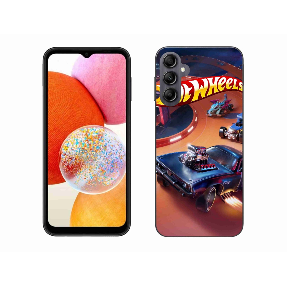 Gélový kryt mmCase na Samsung Galaxy A14 4G/5G - hot wheels