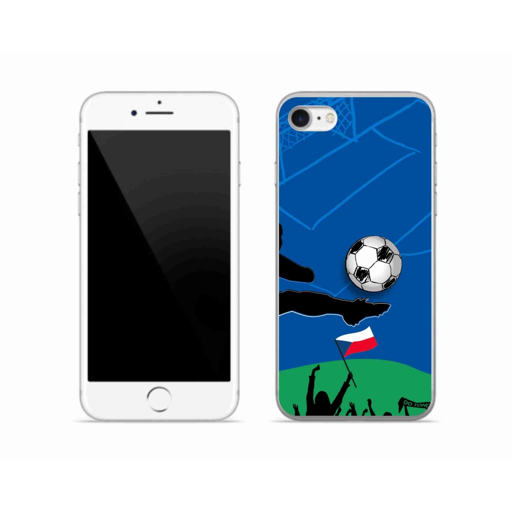 Gélový kryt mmCase na iPhone SE (2022) - fanúšikovia futbalu