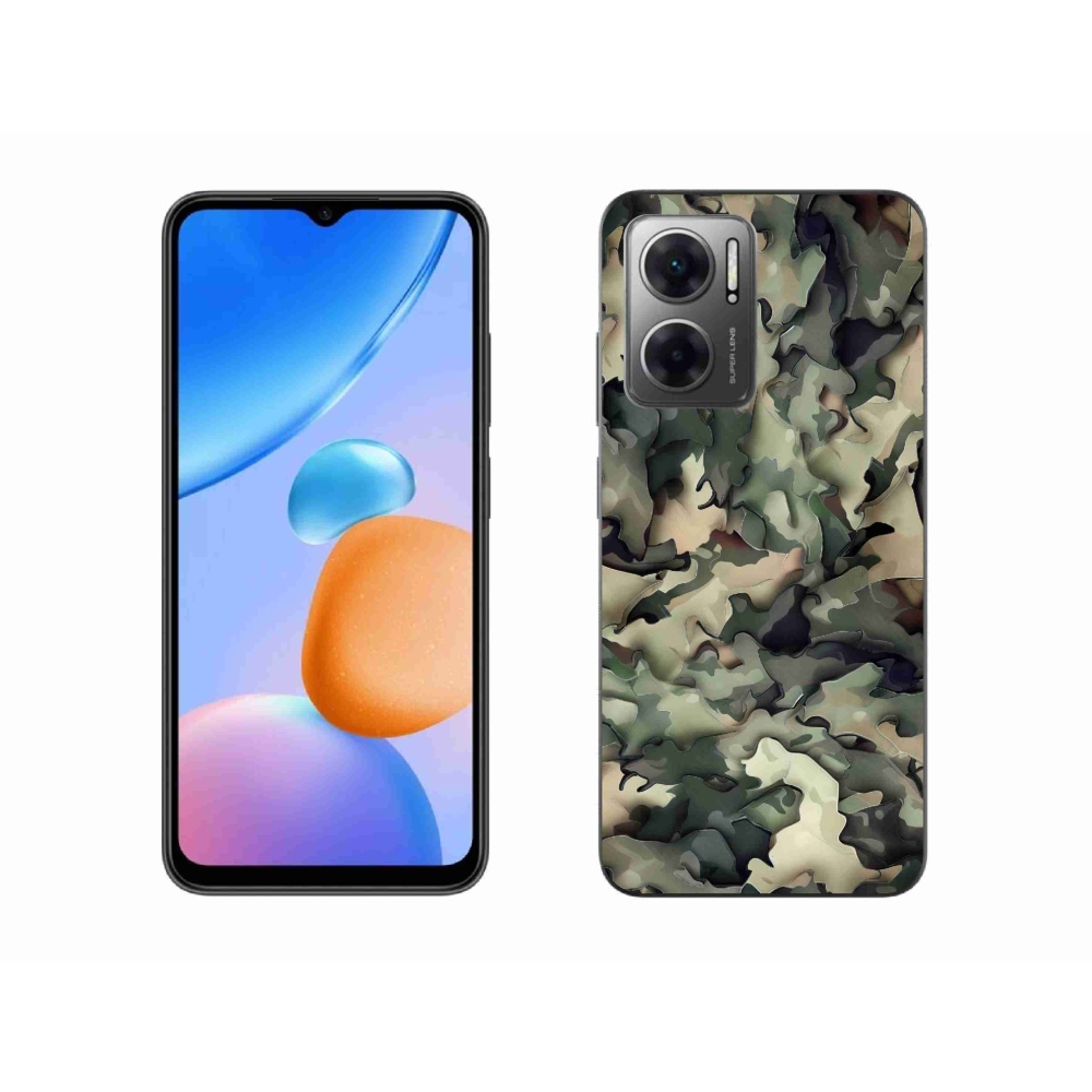 Gélový kryt mmCase na Xiaomi Redmi 10 5G - maskáčový vzor 9