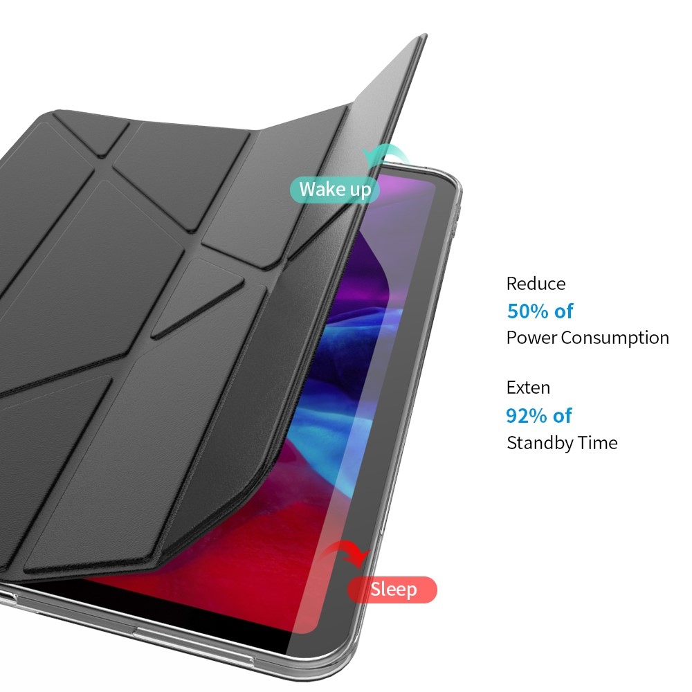 Origami chytré polohovacie puzdro na tablet iPad Air 13 (2024)/(2025) - čierne