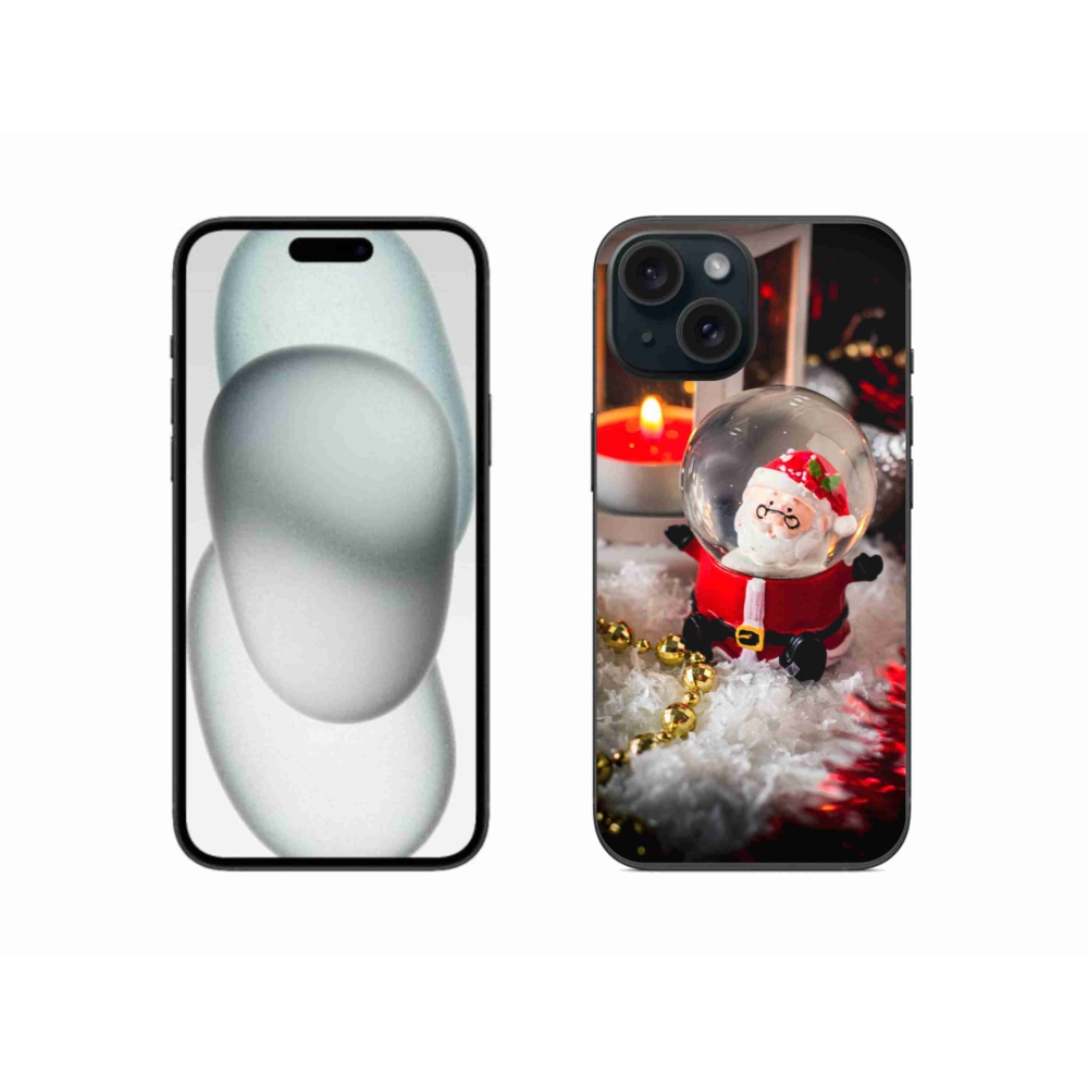 Gélový kryt mmCase na iPhone 15 - Santa Claus 1