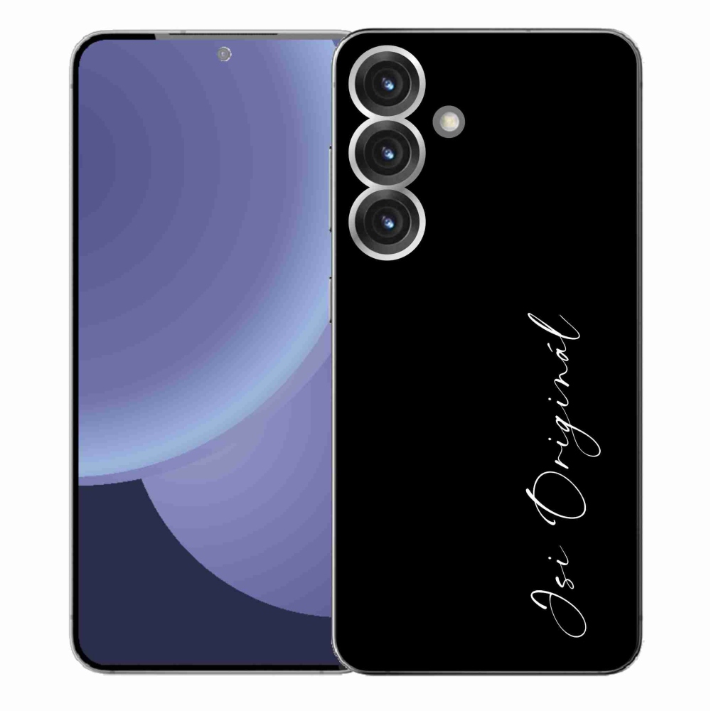Gélový kryt mmCase na Samsung Galaxy S25+ - si originál čierne pozadie