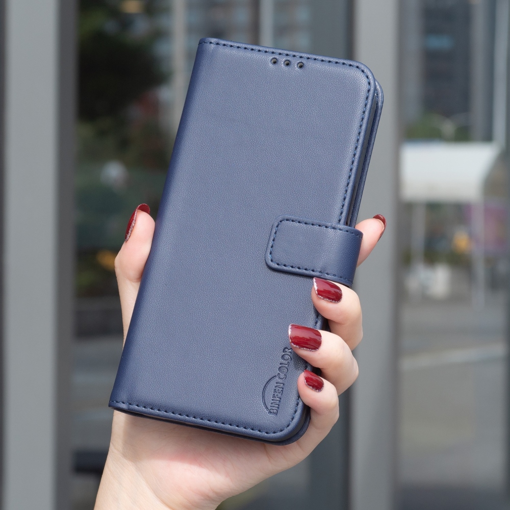 BNF knižkové púzdro na iPhone 17 Pro - modré