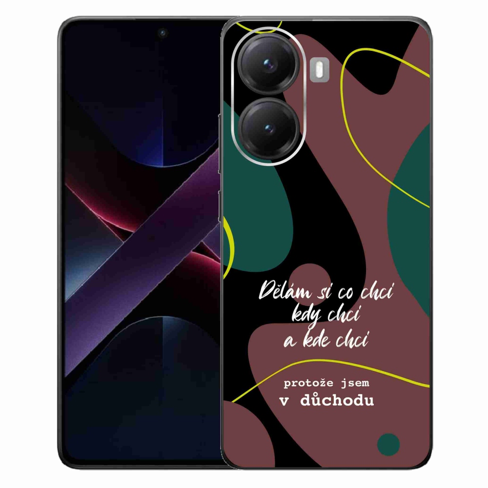 Gélový kryt mmCase na Xiaomi Poco X7 Pro 5G - vtipný text 10 čierne pozadie