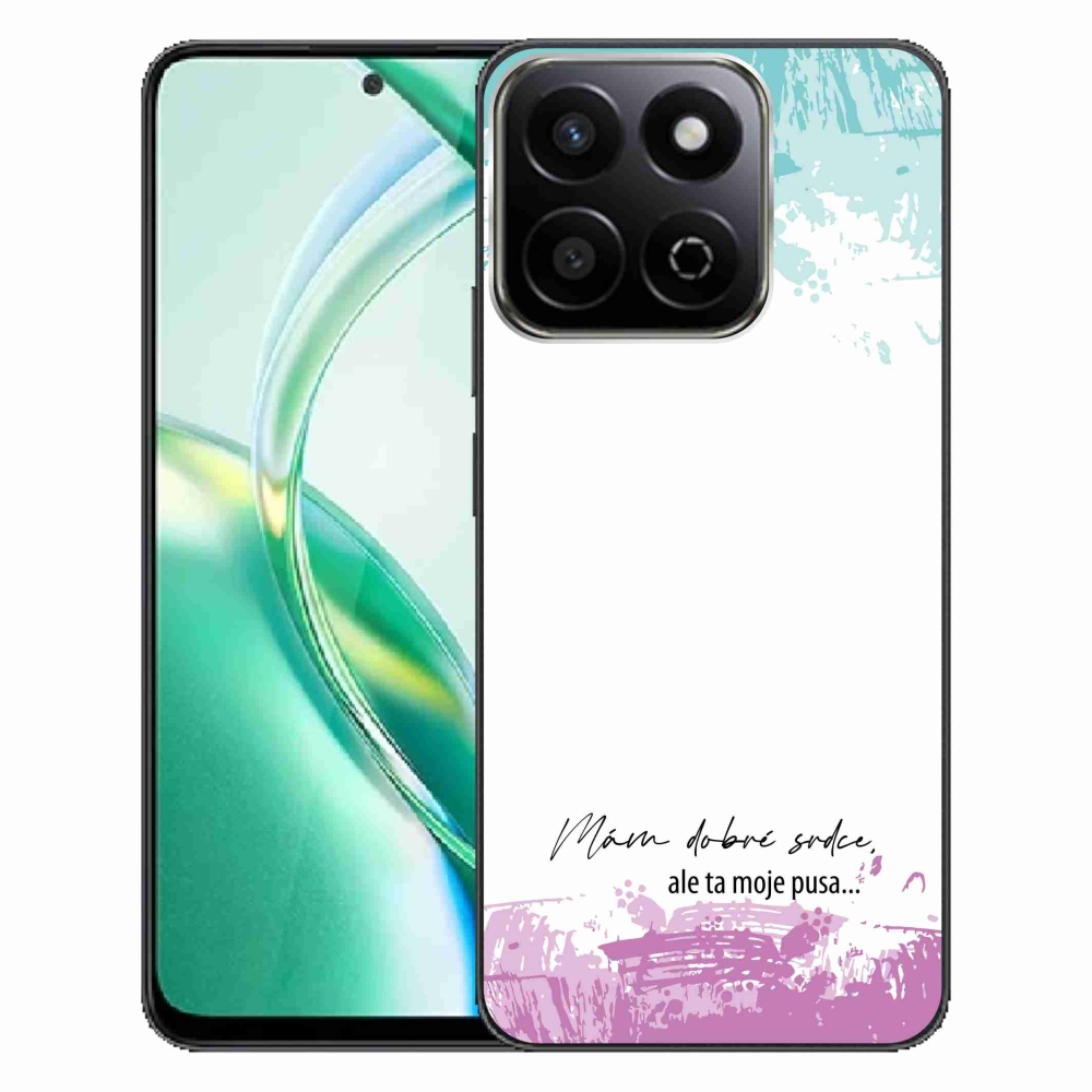 Gélový kryt mmCase na Honor 200 Smart 5G - vtipný text 3 biele pozadie