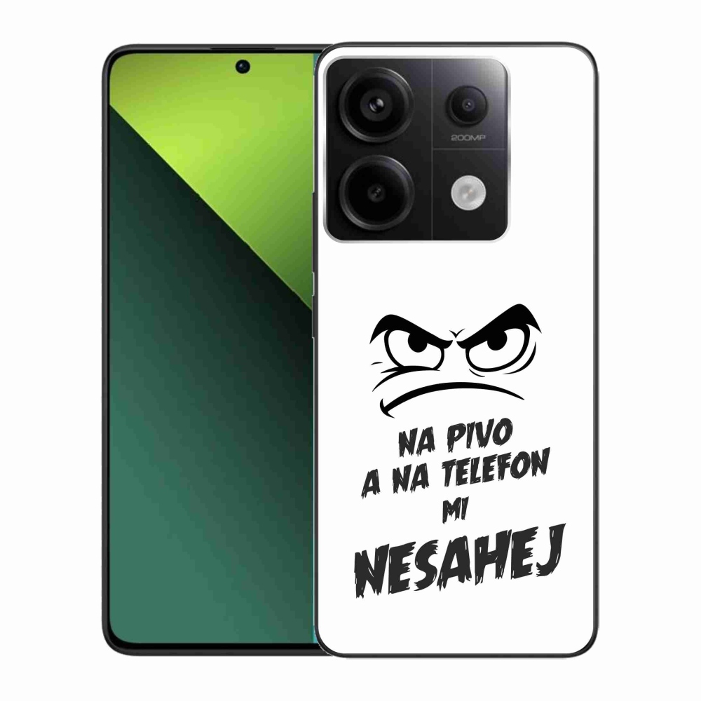 Gélový kryt mmCase na Xiaomi Redmi Note 13 Pro 5G/Poco X6 5G - pivný motív 2 biele pozadie