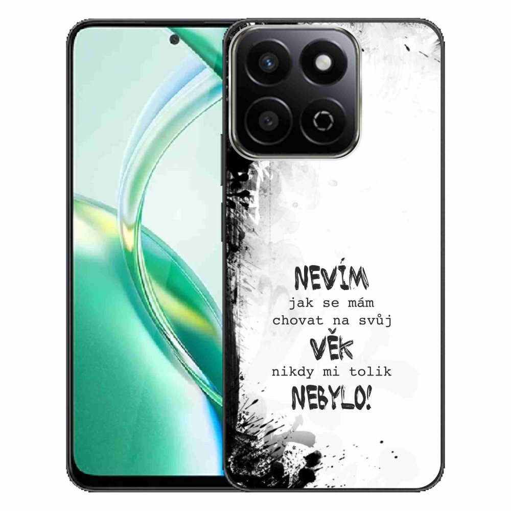 Gélový kryt mmCase na Honor 200 Smart 5G - vtipný text 14 biele pozadie