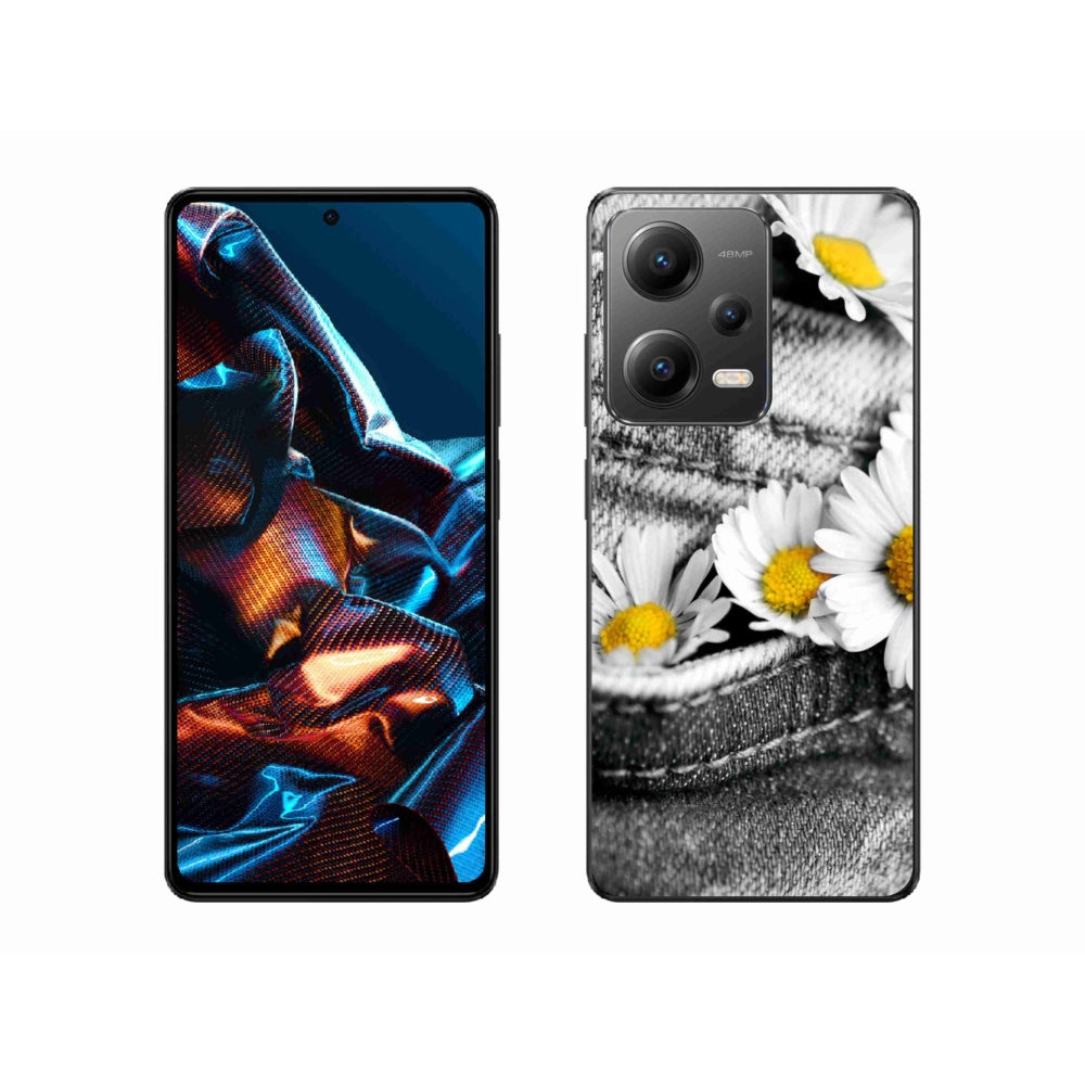 Gélový obal mmCase na mobil Xiaomi Redmi Note 12 Pro 5G - margarétky
