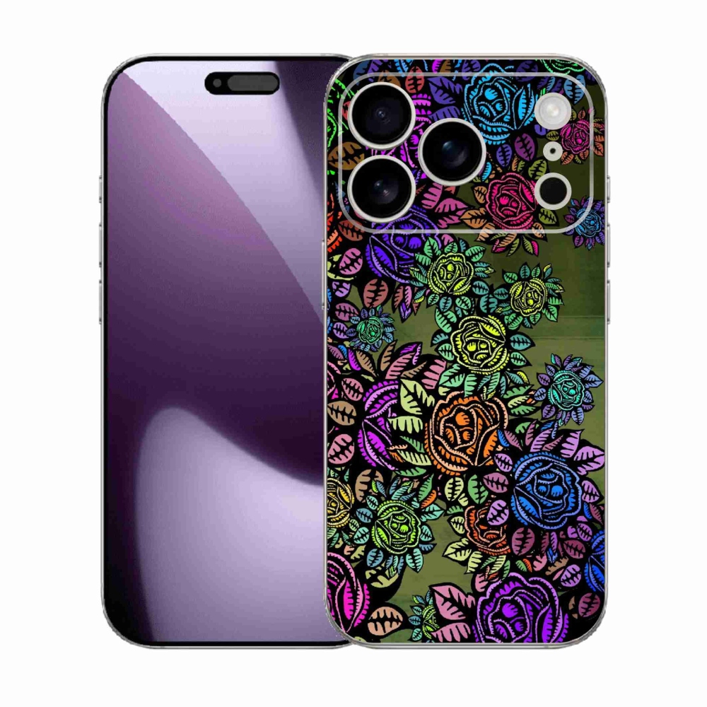 Gélový kryt mmCase na iPhone 17 Pro - kvety 6