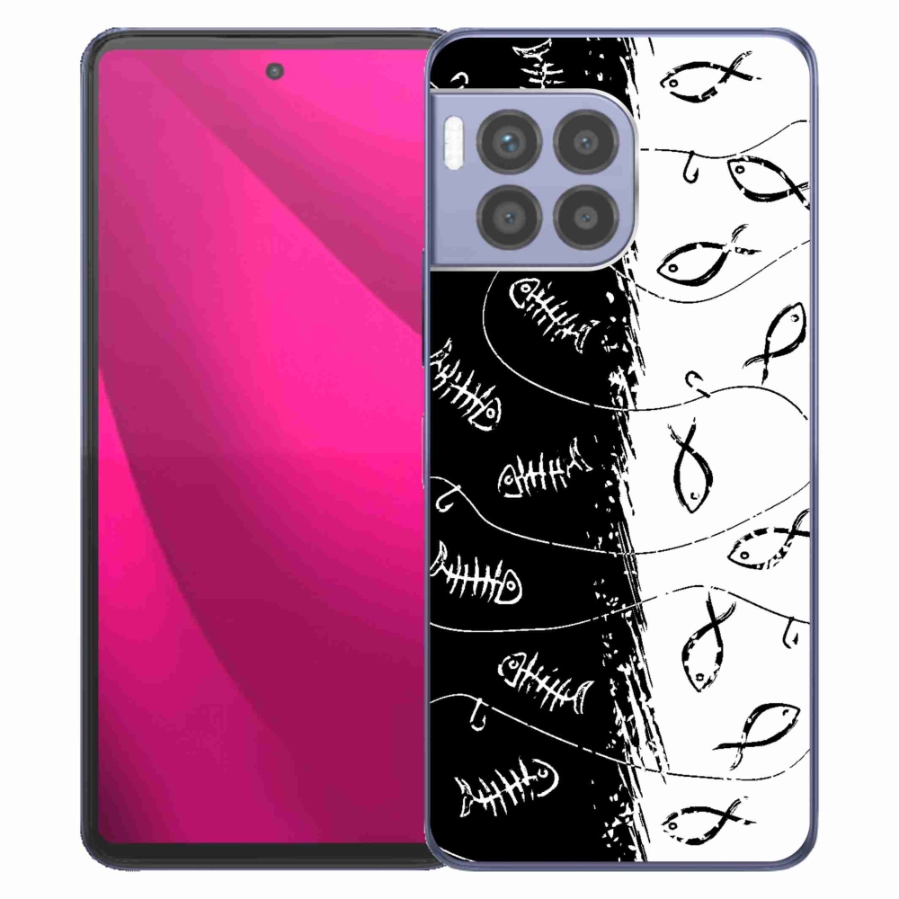 Gélový kryt mmCase na T-Mobile T Phone 2 Pro - kostry a rybky