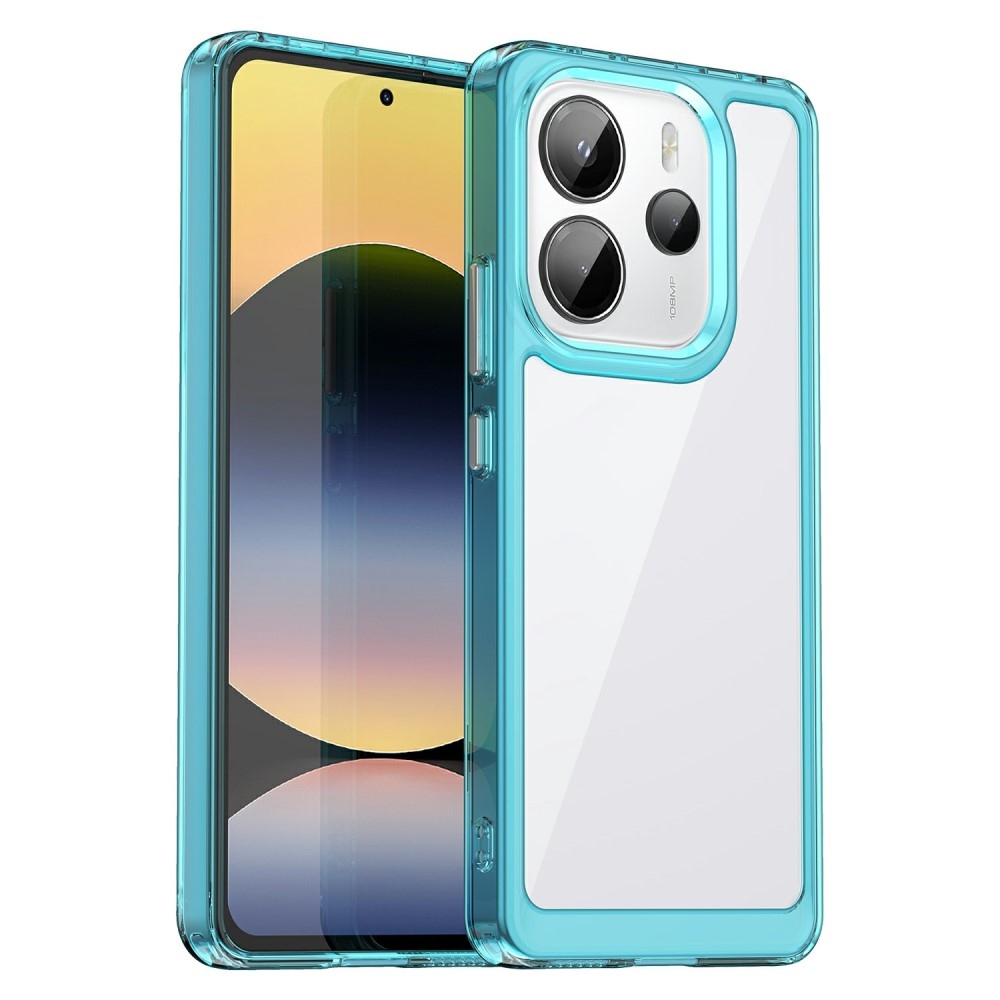 Gélový obal s pevným chrbtom na Xiaomi Redmi Note 14 - svetlomodrý