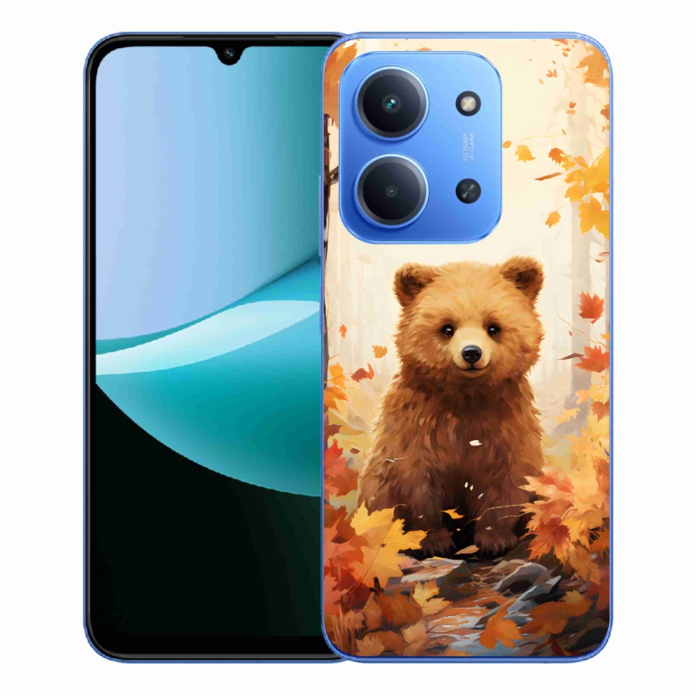 Gélový kryt mmCase na Xiaomi Redmi 15C 4G/5G (173mm) - medveď v lese