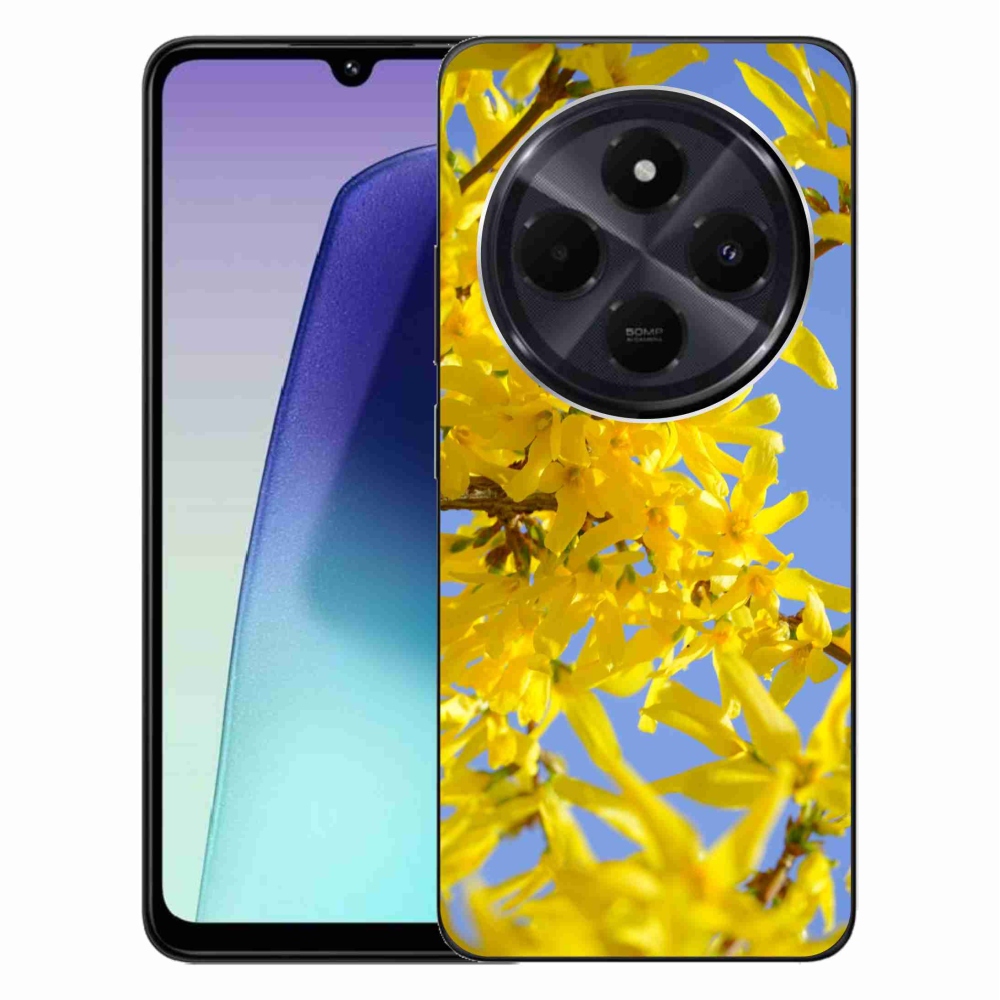 Gélový kryt mmCase na Xiaomi Redmi 14C/Poco C75 - žlté kvety