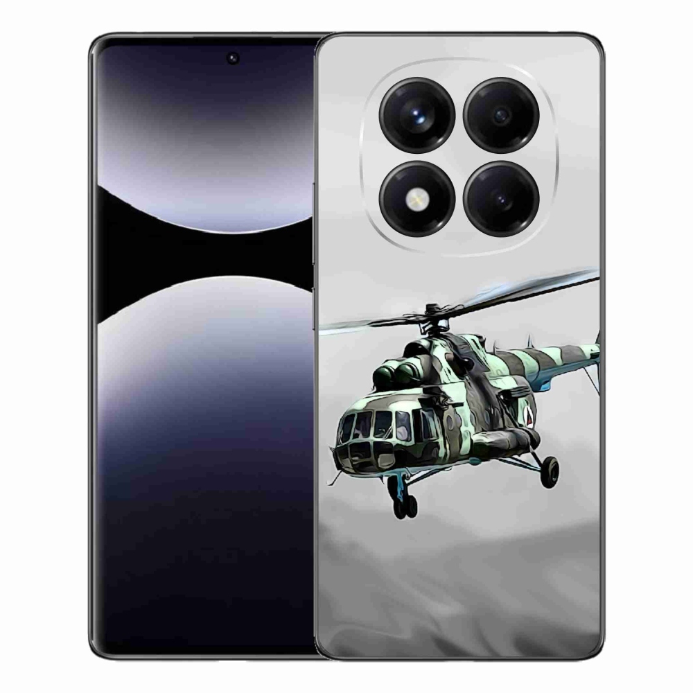 Gélový kryt mmCase na Xiaomi Redmi Note 14 Pro - vojenský vrtuľník