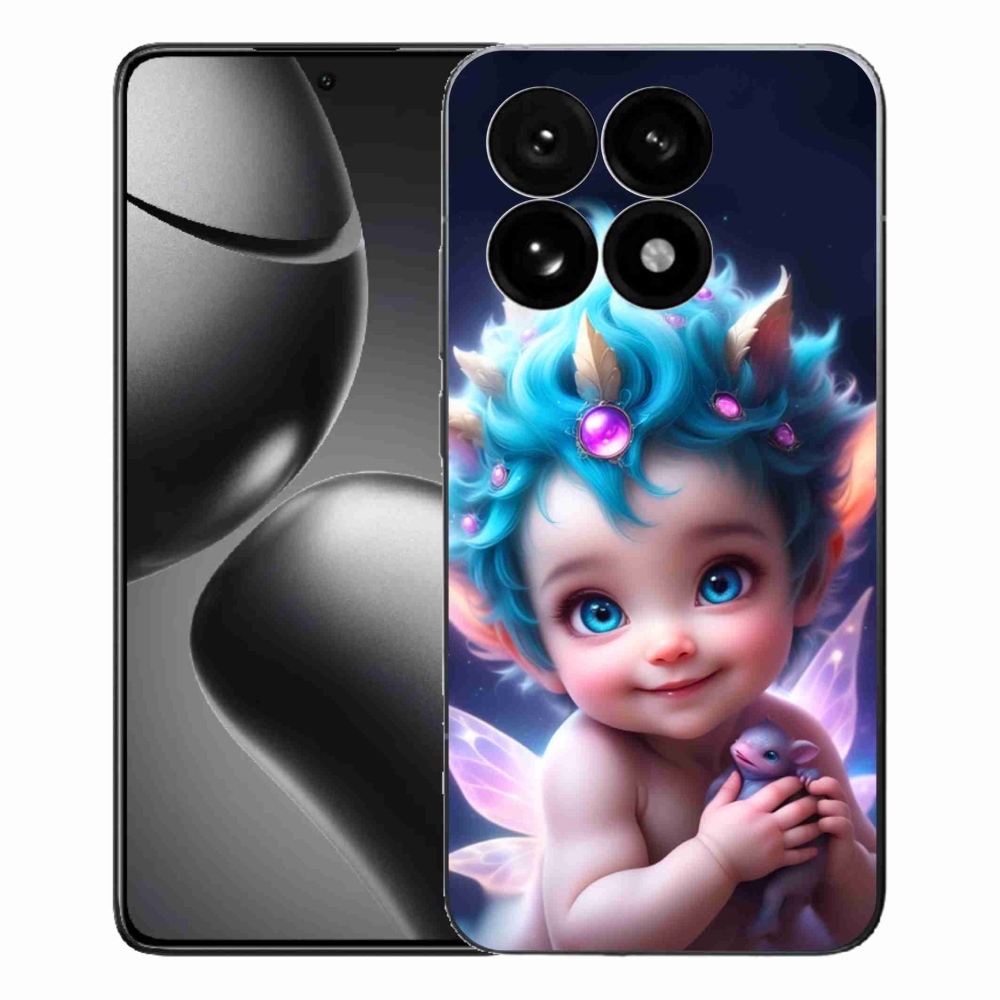 Gélový kryt mmCase na Xiaomi 15T - dieťa s motýlími krídlami