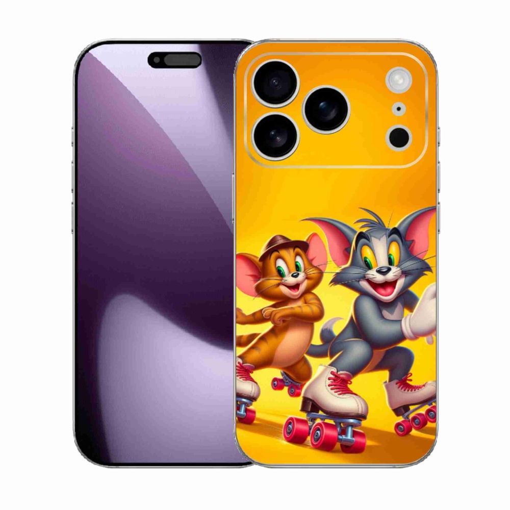 Gélový kryt mmCase na iPhone 17 Pro - tom a jerry