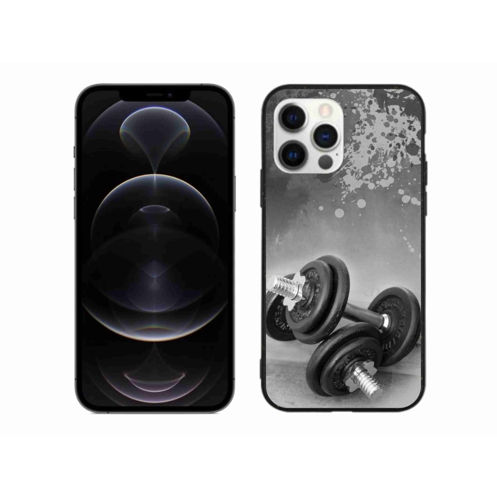 Gélový kryt mmCase na iPhone 12 Pro Max - činky 1